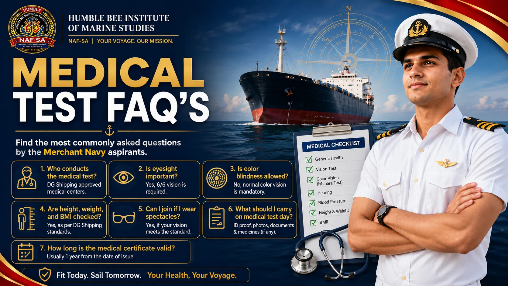 Merchant Navy Medical FAQs